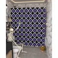 thumbnail image 5 of Purple Morocco Textures Halloween Shower Curtain Set ，Waterproof Fabric Shower Curtains Shower Curtains for Bathroom,Bathroom Decor 36"x72", 5 of 6