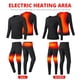 thumbnail image 4 of Men Women Heated Underwear Top with Pants Set Washable USB Charging Electric Thermal Heating Insulated Clothes with 3 Level Temperature Setting Cold-Proof Underwear Outdoor Winter Heating, 4 of 5