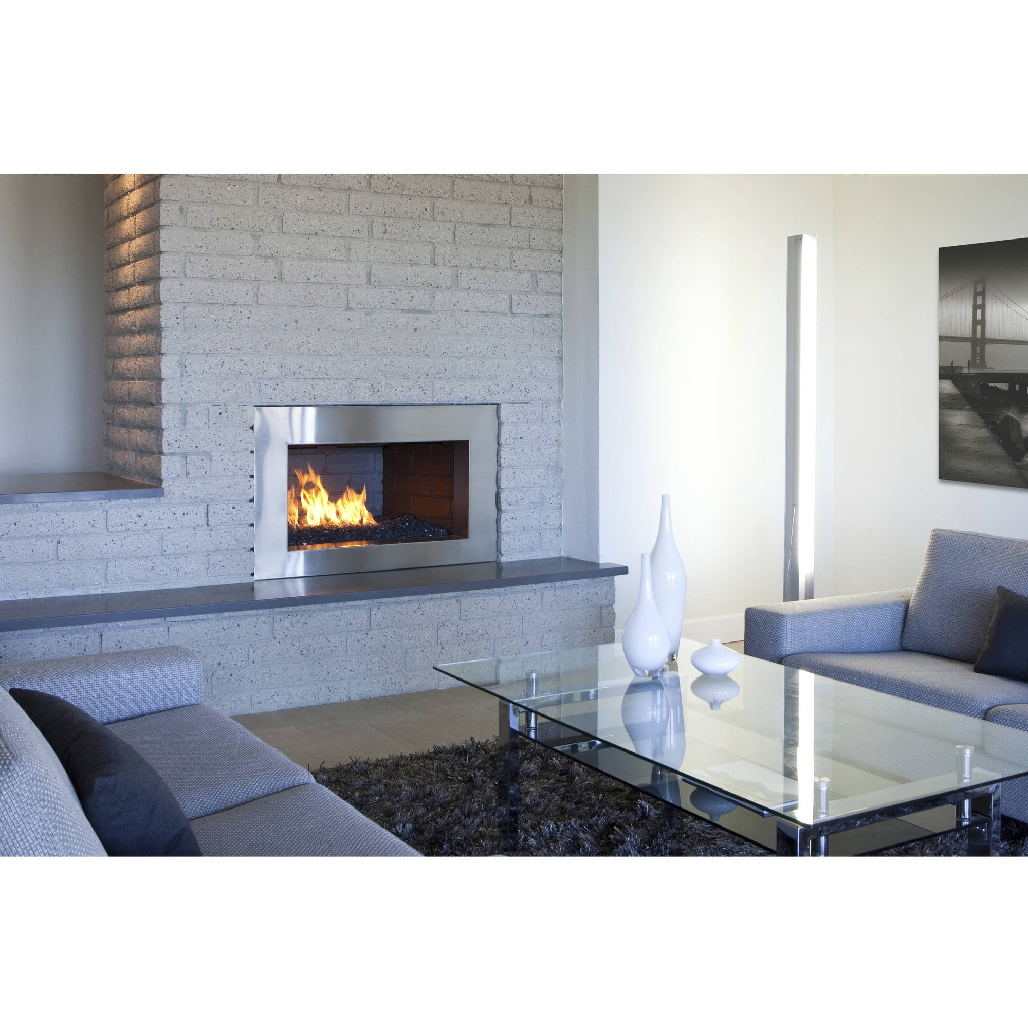 1/4" 20 lb. Gold Reflecitive Fire Glass