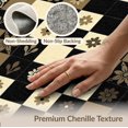 thumbnail image 6 of ODIKA 9'x12' Washable Area Rug Non-Slip, Chair-Friendly Table Geometric Pvc Block Vintage Border Dining Under Vinyl for Room, Basement, Large Office, 6 of 7