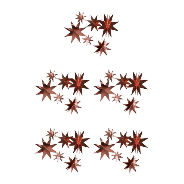 Juego de decoraciones de estrellas Cateissary adornos colgantes para fiestas accesorios navideños