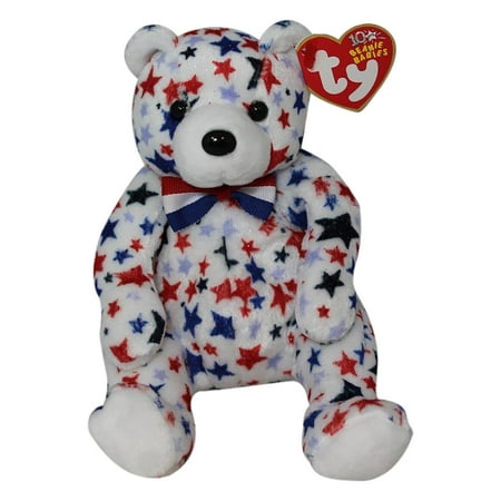 Ty Beanie Babies White the Bear Independence Day Plush 2003 price history on PriceWatchPro