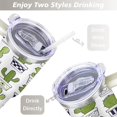 thumbnail image 5 of Cactus 40 Oz Tumbler with Handle Lid and Straw, Stainless Steel Double Walled Vacuum Insulated Cup, Cute Anniversary Wedding Birthday Gifts Tumbler for Women Men Friends Outdoor Indoor, 5 of 7