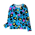thumbnail image 4 of AJTQTH Cute Leopard Shirts for Kids Boys Girls Casual Long Sleeve Round Neck Graphic T-Shirts Trendy Soft Comfy Pullover Sweatshirts Tops Mulitcolor#06 5-6 Years, 4 of 6