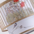 thumbnail image 3 of Luz Pendiente Tejida De Bambú De La Jaula De Pájaros, Luz Colgante De La Jaula De Pájaros 111V~240V Que Cuelga Para La Tienda De Hotpot, 3 of 7