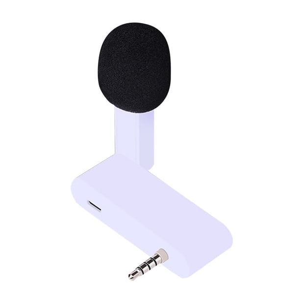 Matsuzay Teléfono Mini micrófono Teléfono móvil Micrófono externo Rotación de 180° Interfaz de 3,5 mm Teléfono y Comunicación