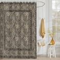 thumbnail image 3 of Shower Curtain Spring Flowers Shower Curtains for Bathroom Decor, Waterproof Polyester Shower Curtain Set with Hooks, Standard Size 72" x 72" Grey Vintage Floral Bird, 3 of 9