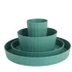 thumbnail image 1 of Xiao Hua Juego de vajilla de plástico, platos de plástico irrompibles y reutilizables, 8 piezas, color verde, 1 of 5
