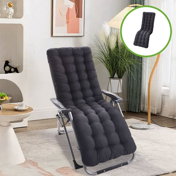 JingChun Patio Chaise Lounger Cushion, Lounge Chair Recliners Chair Cushions, Rocking Chair Sofa Cushion with Ties,Thick Padded Swing Bench Cushion