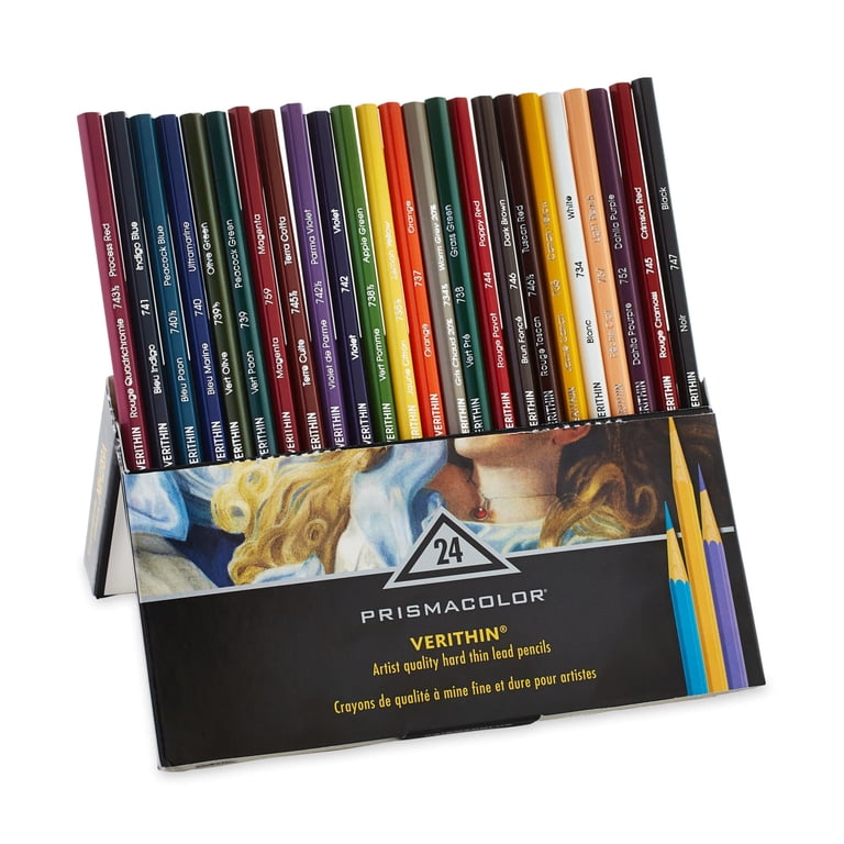 Prismacolor Verithin Soft Core Art Supplies, 24-Colors High