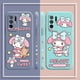 thumbnail image 4 of Case For OPPO A52 A54 A55 A57 A59 A93 A83 A92S A93S 4G 5G A16 Colour Simple Liquid Silicone Case Cartoon My Melody, 4 of 5