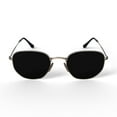 thumbnail image 6 of Ray-Ban Hexagonal Flat Lenses Sunglasses, Classic Geometric glasses, Arista Gold/G-15 Green, Size 51, 6 of 6