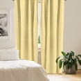 thumbnail image 2 of Ambesonne Striped Curtains, Wavy Horizontal Art, Pair of 28"x63", Yellow and White, 2 of 5