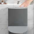 thumbnail image 6 of 1.1/1.6 GPF Tornado Flush One-Piece Toilet for bathrooms,Siphonic S-trap 12",Elongated Bowl with Soft Close Seat,Powerful Dual Flush MAP 1000g,Comfort Chair Seat ADA Height 17", Light gray LG-001, 6 of 19