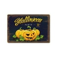 thumbnail image 1 of Mom's Best Letreros metálicos de hojalata con texto "Feliz Halloween" para dormitorio y sala de estar, 1 of 7