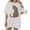 White-1, variant on UNISHE Women's Elegant Leopard Graphic Tee Minimalist Sitting Wild Cat Art Print Casual Summer Top