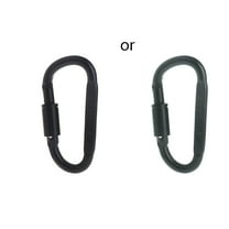 lixuesong Twist Carabiner Clips, Twist Locking Heavy Duty D Carabiners Clip for Climbing Rappelling, D Shaped Carabiner