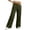 Army Green, variant on BAVIRRA Women's High Waist Wide Leg Sweatpants Fold Over Elastic Waist Casual Pants with Side Pockets No Drawstring Soft Knit Loungewear