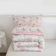 thumbnail image 5 of Erosebridal Pink Butterfly Twin Comforter Sets,Cartoon Flying Animals Bedding Set For Girls Kids, Reversible 2 Pieces, 5 of 7