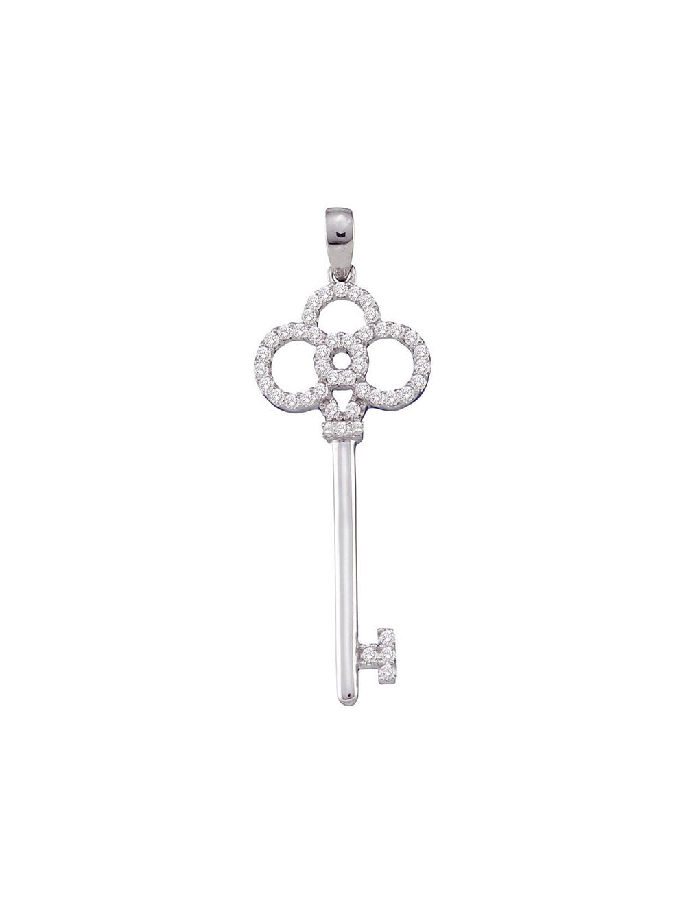 trefoil key pendant