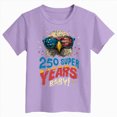 thumbnail image 5 of kpoplk 4th of July Shirt for Toddler Girls American Flag Tshirt Fourth of July Patriotic Outfit Kids Patriotic Tee Tops(Purple,9-10 Y), 5 of 5
