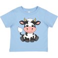 thumbnail image 3 of Inktastic Cute Black and White Holstein Cow Boys or Girls Toddler T-Shirt, 3 of 5