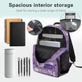 thumbnail image 5 of Pzuqiu Purple Axolotl Kids Backpack 17 Inch Large Capacity Elementary School Backpack with Adjustable Straps for Boys Girls Ages 6-12 Ideal Back to School Travel Daily Use, 5 of 7