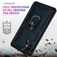thumbnail image 3 of Samsung Galaxy A51 5G Case, With [Tempered Glass Screen Protector Included], STARSHOP Drop Protection Ring Kickstand Cover- Ink Blue, 3 of 6