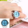 thumbnail image 3 of Spptty Montre Ronde, Montre Bague, 8 Couleurs Mode Femmes Hommes Quartz Analogique Bague Ronde Montre d'Amour, 3 of 7