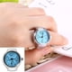 thumbnail image 2 of Reloj de anillo Ecomeon de cuarzo analógico 8 colores para mujer estilo Casual azul, 2 of 5