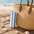 thumbnail image 6 of HOZVOMI Striped Beach Towel Fast Dry Microfiber Polyester Travel Towel Sand Repellent Versatile Use for Beach Swimming Camping, 6 of 6