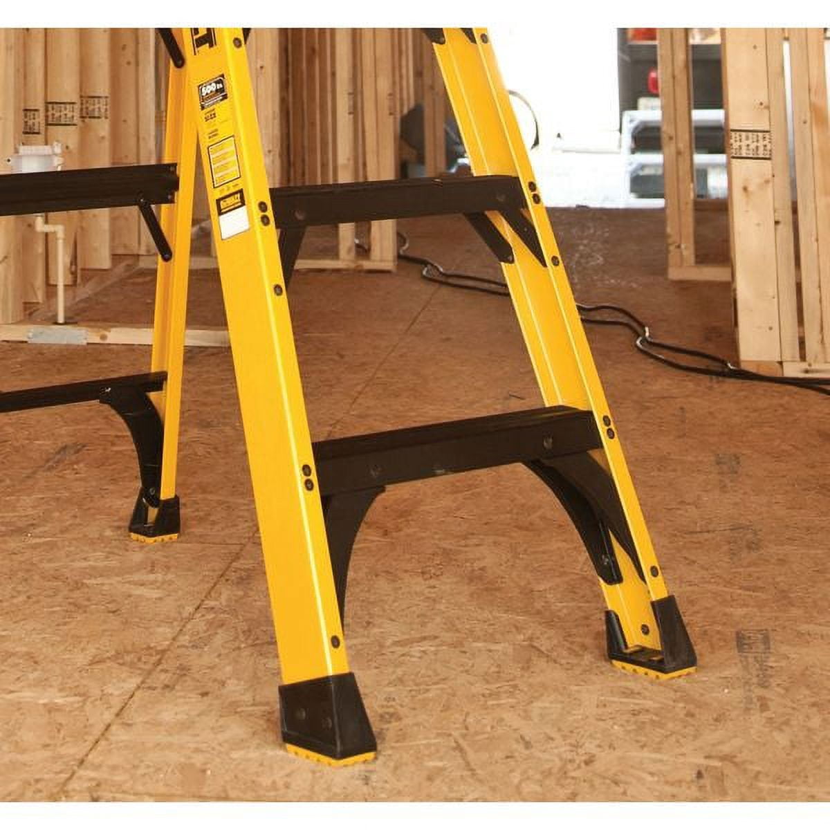 DeWalt 8-Foot Fiberglass Step Ladder, 500-Pound Load Capacity, Type IAA, DXL3810-08