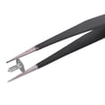 thumbnail image 4 of Nail Art Rhinestones Eyelashes Extension Straight & Curved Tweezers Tool Set-Black, 4 of 10