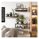 thumbnail image 4 of Repisas Flotantes Madera Modernas Estantes Baño Malubero Marron Oscuro, 4 of 5