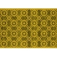 thumbnail image 1 of Ahgly Company Machine Washable Indoor Rectangle Oriental Yellow Industrial Area Rugs, 7' x 9', 1 of 4