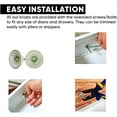 thumbnail image 5 of Perilla Home Set of 6 Ceramic Knobs Decorative Round Knobs for Home Kitchen Cabinet Vintage Hardware Cupboard Door Dresser Wardrobe Drawer Pulls (White), 5 of 7