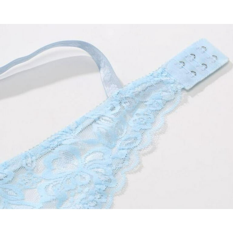 wofedyo push up deep v ultrathin underwire padded lace brassiere bra bu  38b/85b bras for women blue 38b