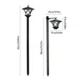 thumbnail image 3 of Augper Clearance 1.3m Solar Lamp Post Lights, Outdoor Post Lights Waterproof, Pole Lights Outdoor, Decorative Floor Lamp Vintage for Patio, Garden, Backyard, Pathway, Replaceable Bulb, 3 of 9