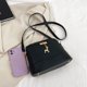 thumbnail image 1 of Bolsa de hombro de cuero casual de moda Hit Color Sling Pack Deer Decor para ir de compras JShteea Para Estrenar, 1 of 9