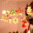 thumbnail image 3 of Nueva fábrica de luces Led de Navidad, cortina de luz alimentada por USB, adornos de decoración para habitación de árbol de Navidad, 3 of 4