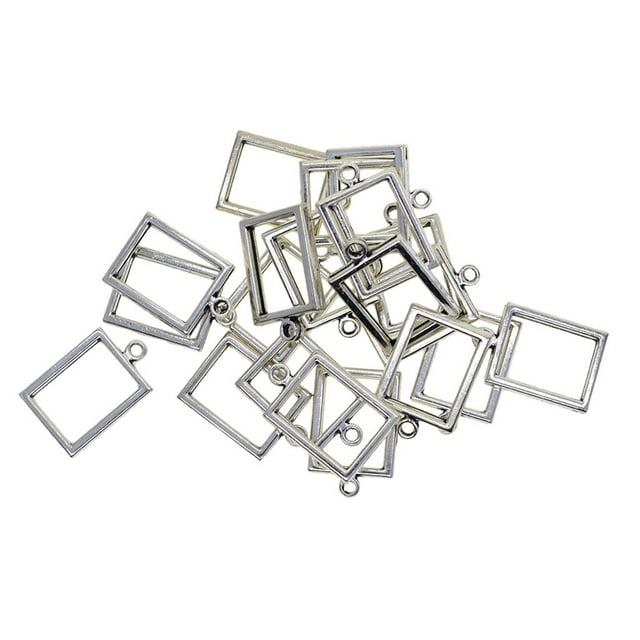 segolike 20/30x Vintage Cabochon Charms Setting Base Base Jewelry Making Blanks Frame 20pcs Antique
