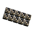 thumbnail image 1 of figatia Acrylic Six Sided Dices Set Toys 16mm Opaque for RPG Math Teaching Golden, 1 of 6