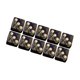 thumbnail image 1 of Paquete de 10 dados de seis caras, juguetes de barra opacos D6 de 16 mm para juegos de mesa de rol y matemáticas. Dorado, 1 of 6