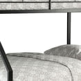 thumbnail image 2 of Industrial Style Twin over Full Metal Bunk Bed with Tubular Frame Black, 2 of 5