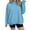 ZA-Blue-wiyuqueen sweatshirt hoodie, variant on Womens Mock Neck Long Sleeve Oversized Sweatshirts Basic Solid Color Fall Pullover Tops Thic Fleece Line Sweat Shirts S-XXL