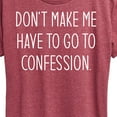 thumbnail image 3 of Instant Message - Don't Make Me Confession - Women's Short Sleeve Graphic T-Shirt, 3 of 6
