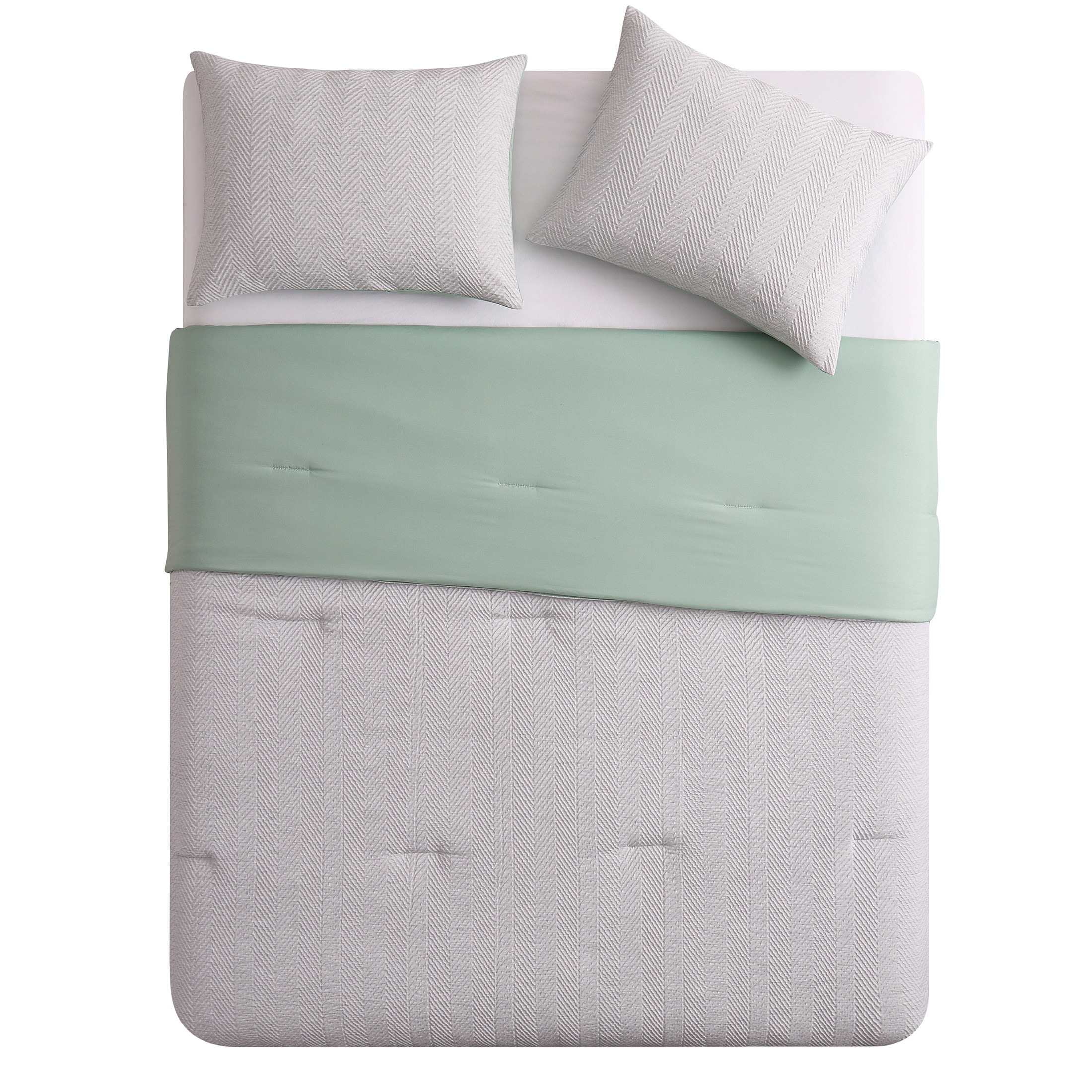 Herringbone Heatset 3pc. Comforter Set