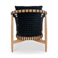 thumbnail image 4 of Moe's Home Collection Kuna Outdoor Lounge Chair Black Wood Chairs, 4 of 6