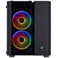 thumbnail image 3 of Corsair Crystal Series 280X RGB Tempered Glass Micro ATX Case, Black, 3 of 5
