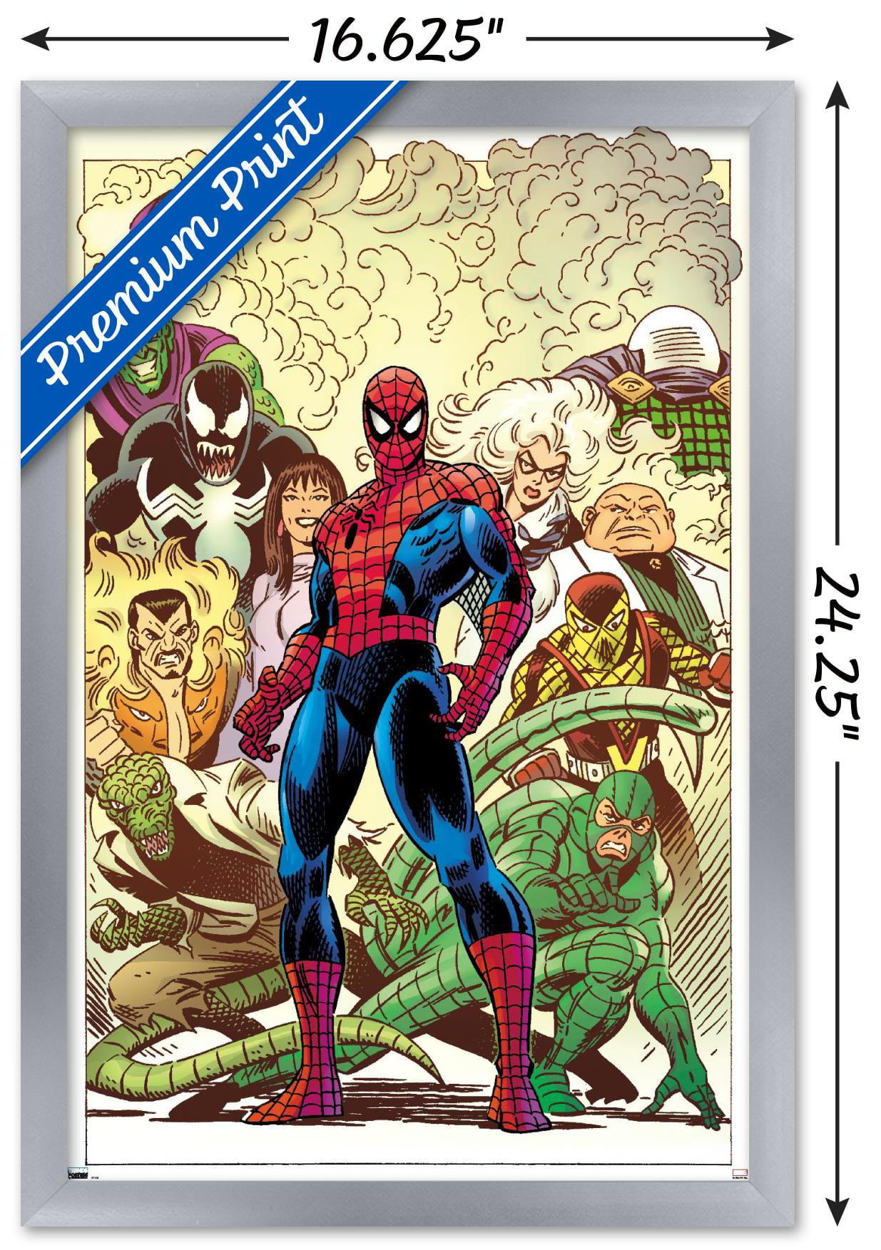 Framed Comics #1 Wall Spider-Man Poster, 22.375\